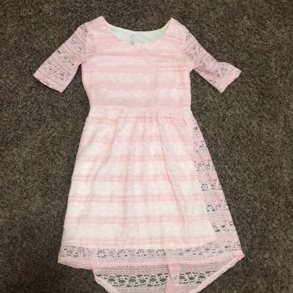Pink lacy dress
